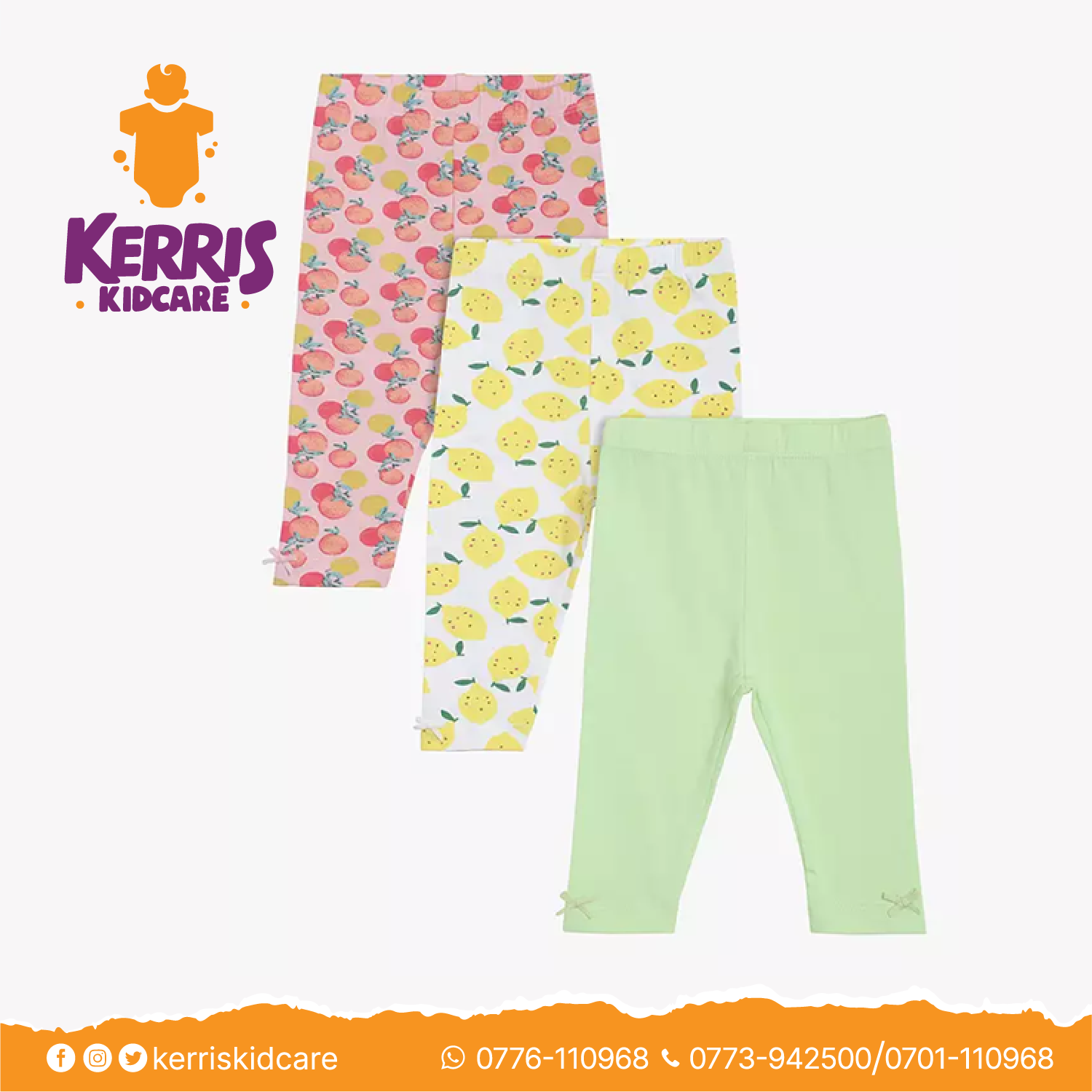 Mini Cuddles Baby Fruity Leggings
